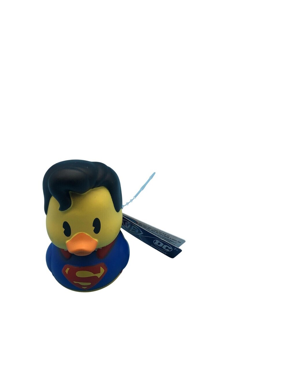 Just Play Superman Rubber Duck 2x2x3in Bath Toy Figure Blue Red DC Comics